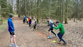 mD trainiert im Vorster Wald